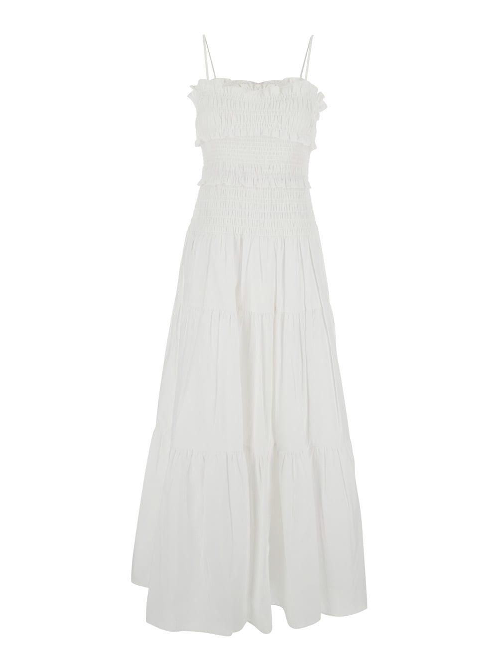 michael michael kors smocked maxi dress