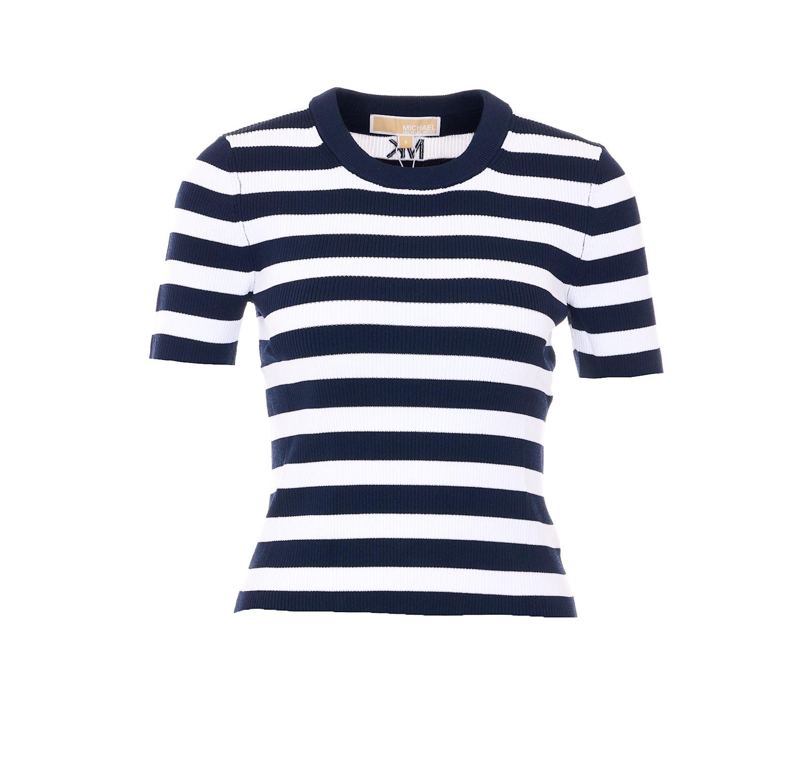 michael michael kors striped t-shirt
