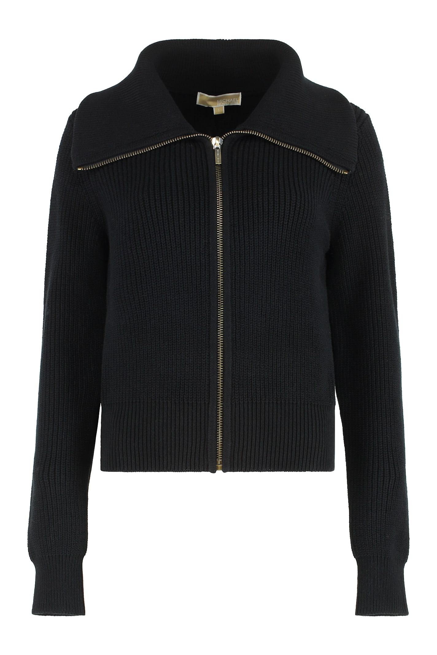 michael michael kors zipped cardigan