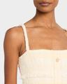 michel button-front sleeveless tweed mini dress
