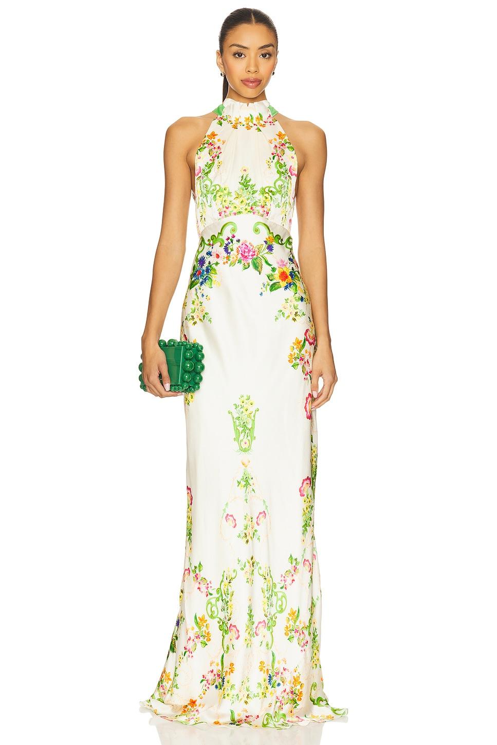 michelle dress in nerine trellis