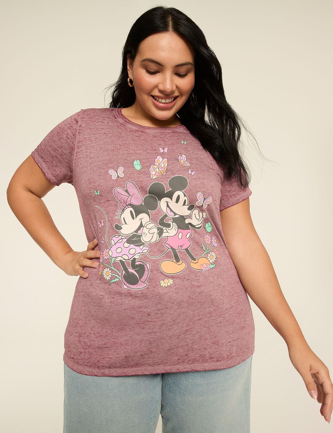 mickey & minnie butterflies graphic tee