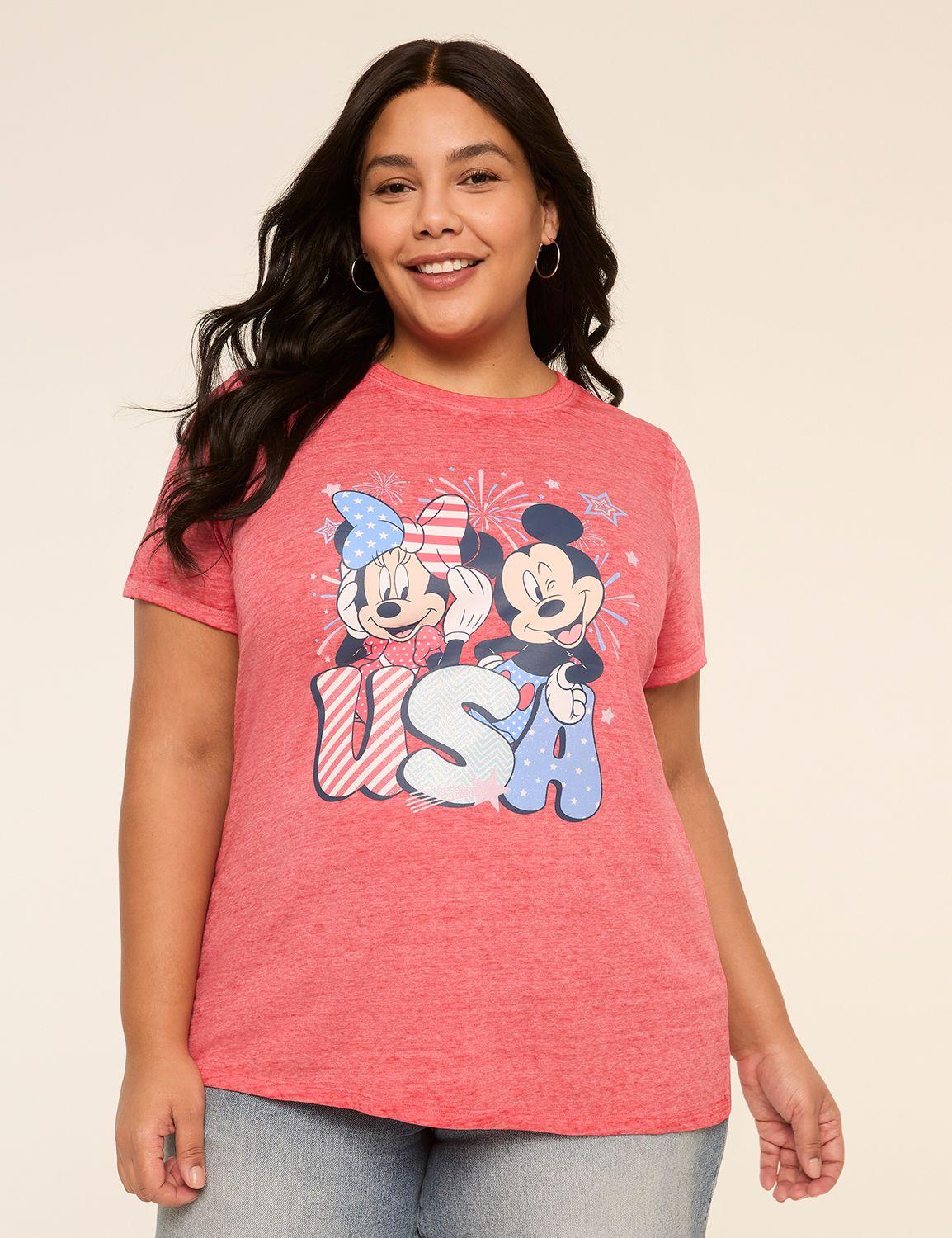 mickey & minnie usa graphic tee