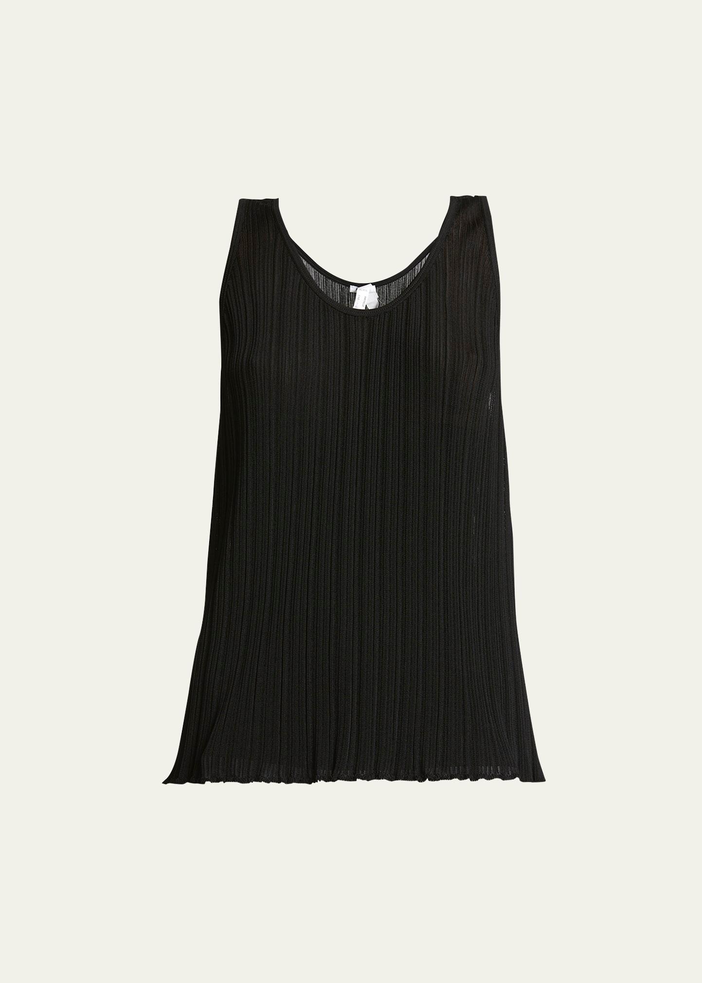 micro pleat tank top