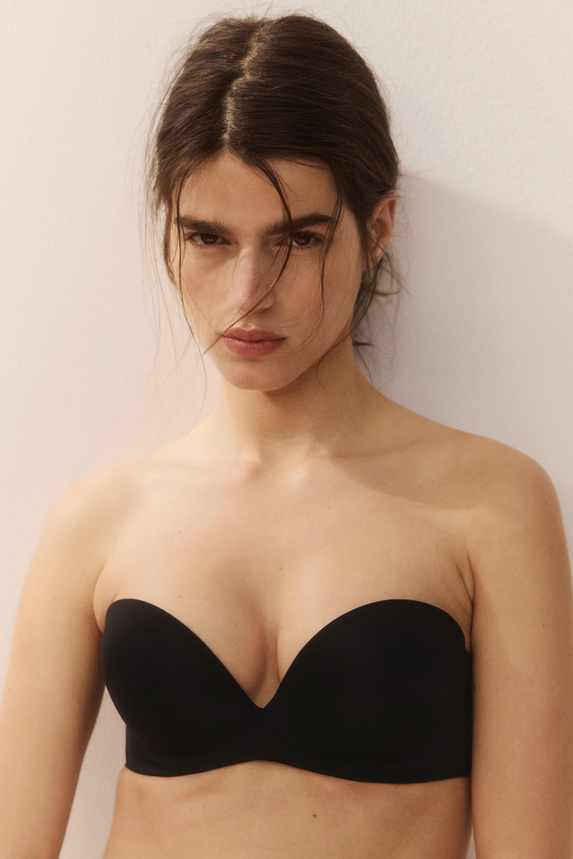 microfiber super push-up balconette bra