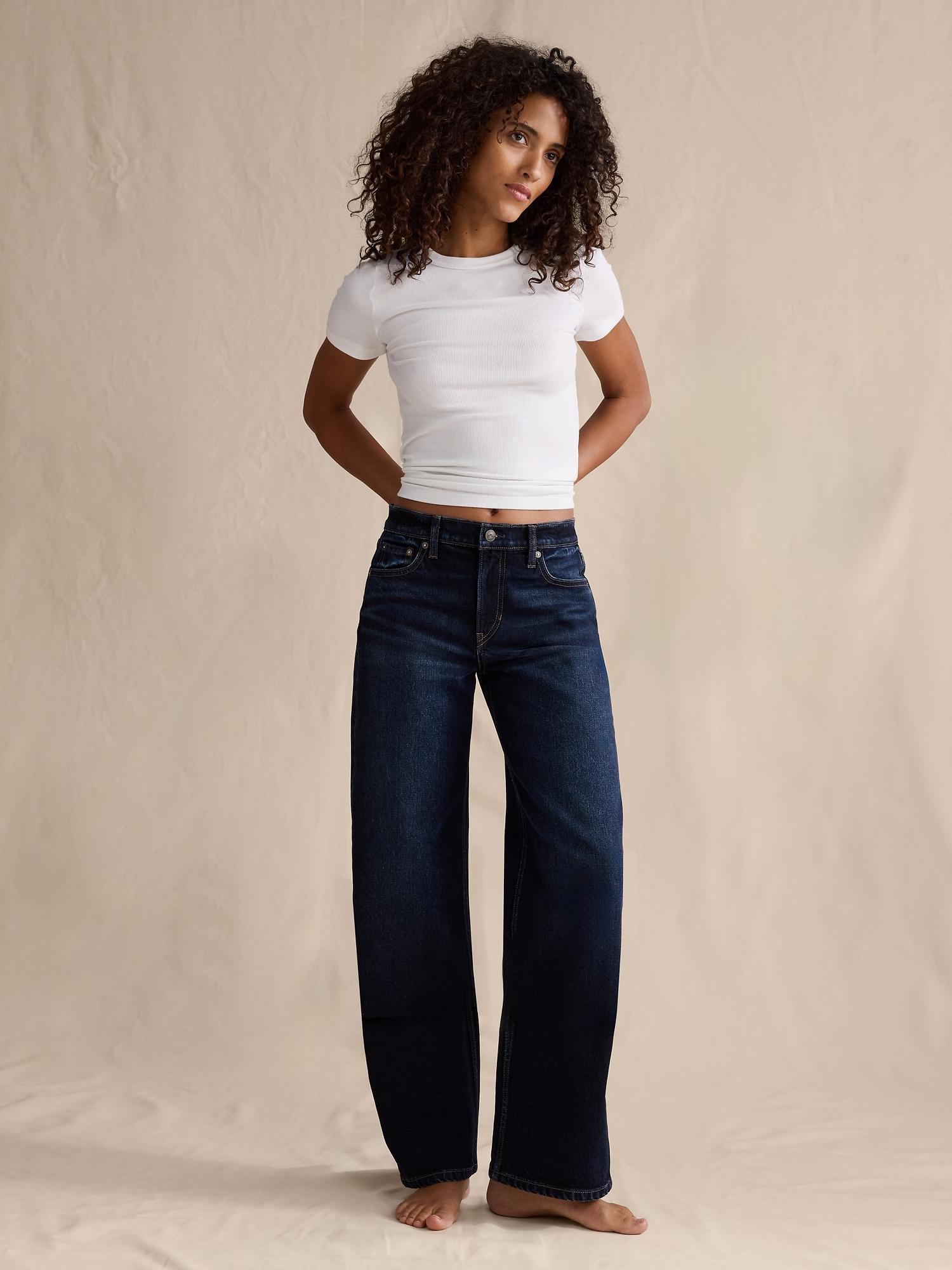 mid-rise 90s loose jean