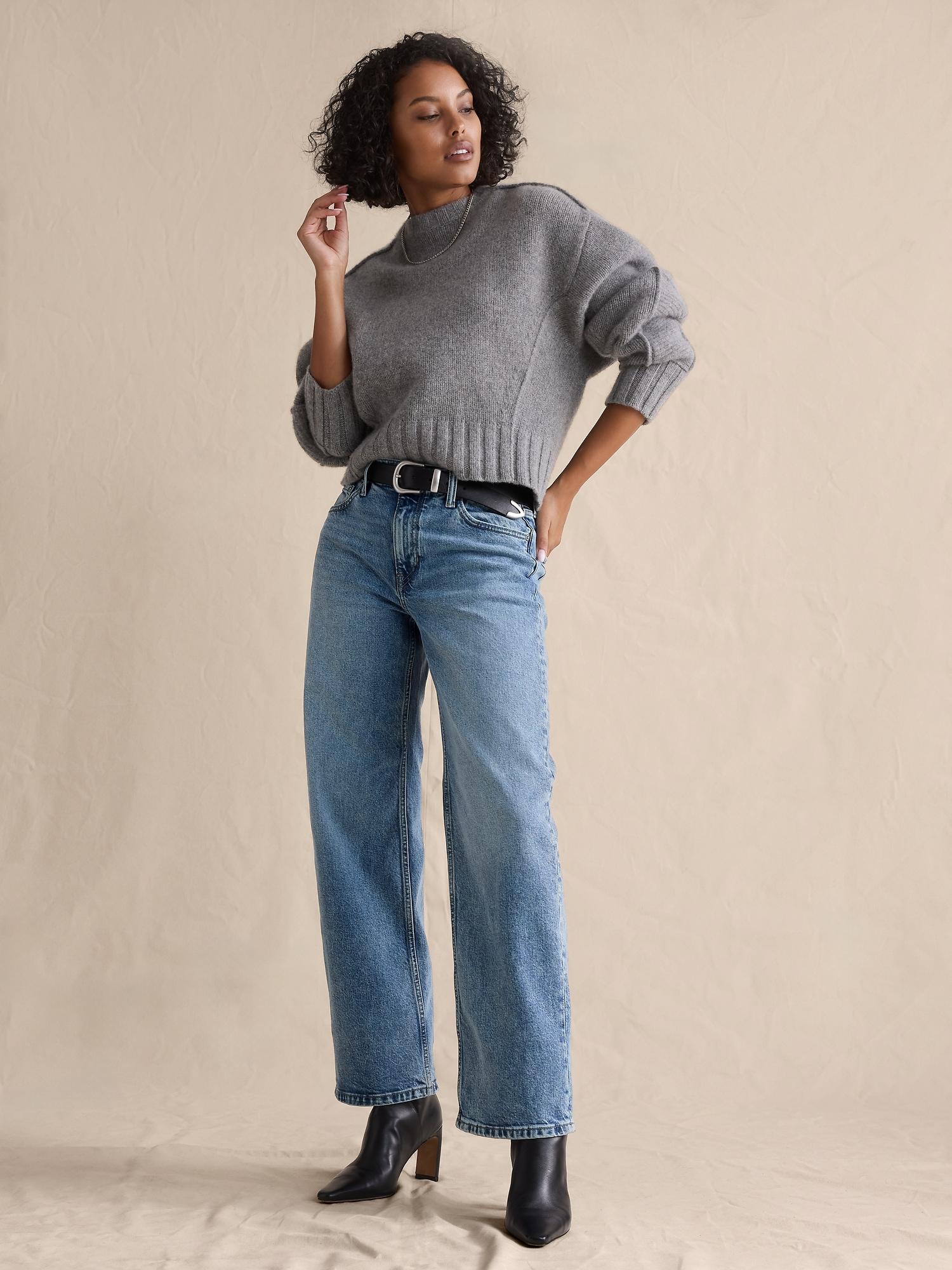 mid-rise 90s loose jean