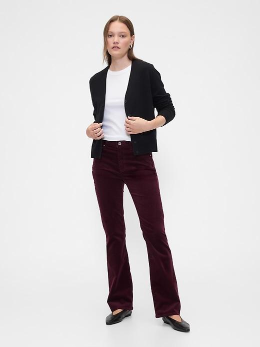 mid rise baby boot jeans