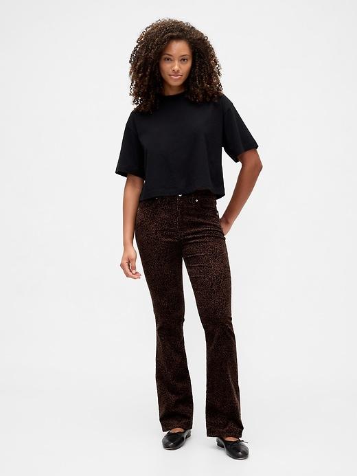 mid rise baby boot jeans