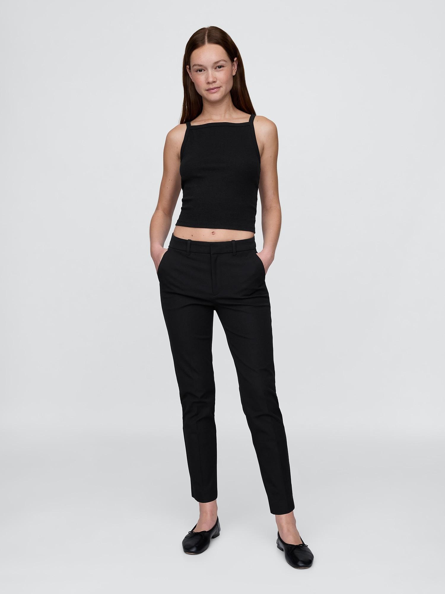 mid rise bistretch slim ankle pants