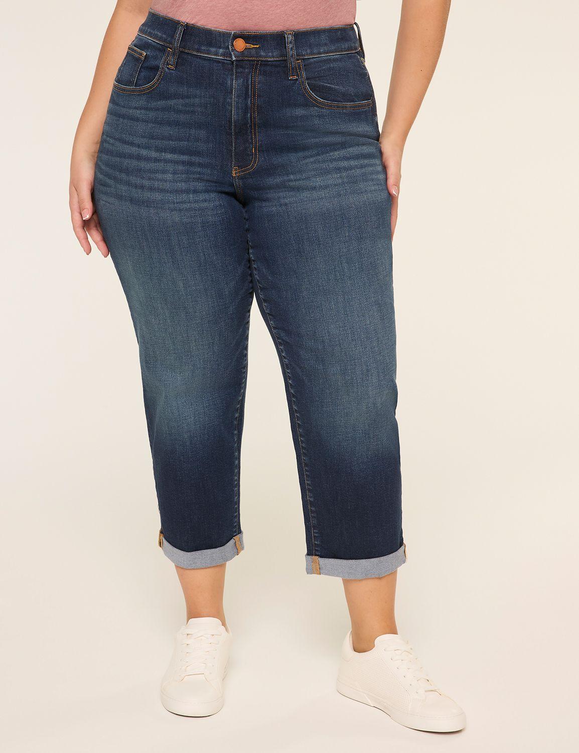 mid-rise boyfriend capri