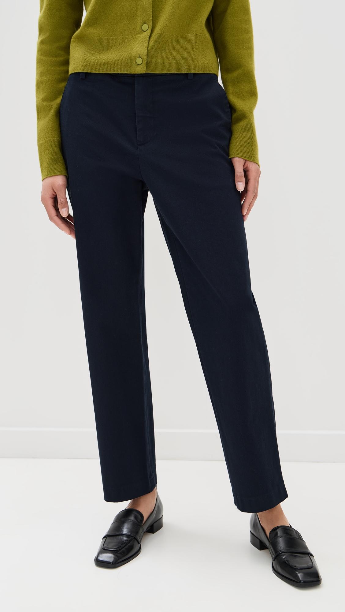 mid rise chino pants