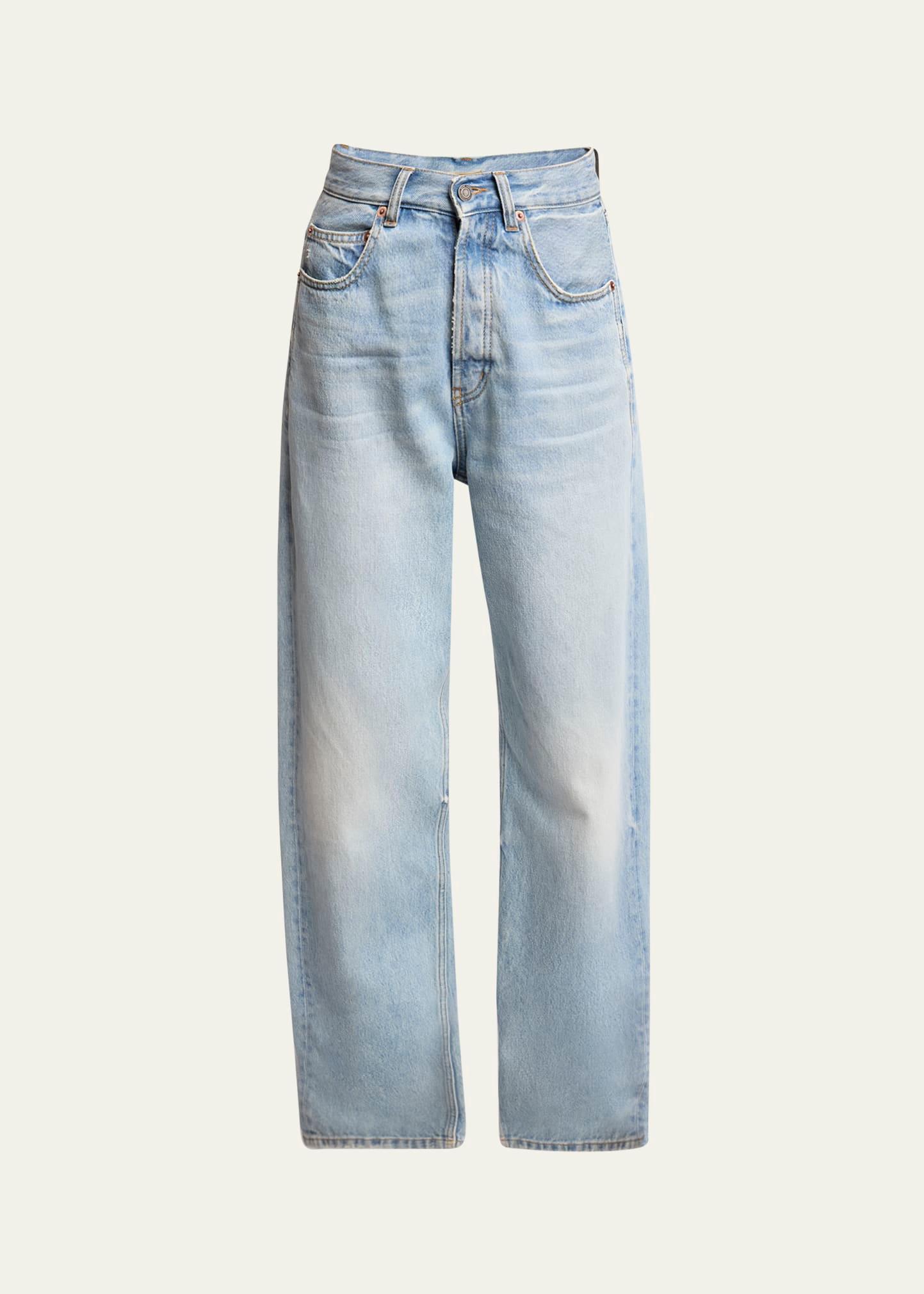 mid rise denim pants