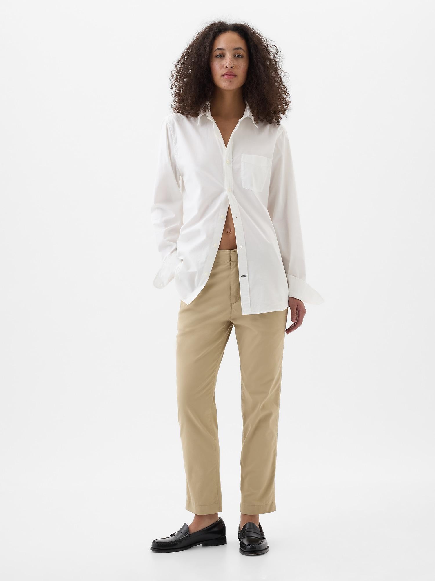 mid rise downtown khakis