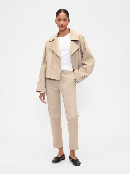 mid rise downtown khakis