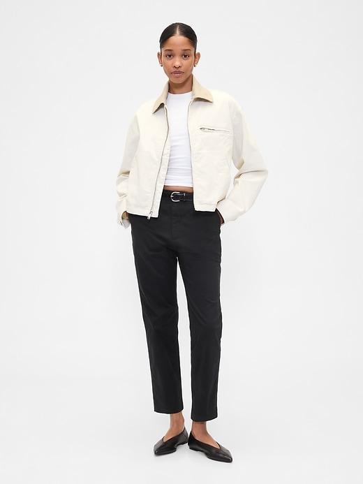 mid rise downtown khakis