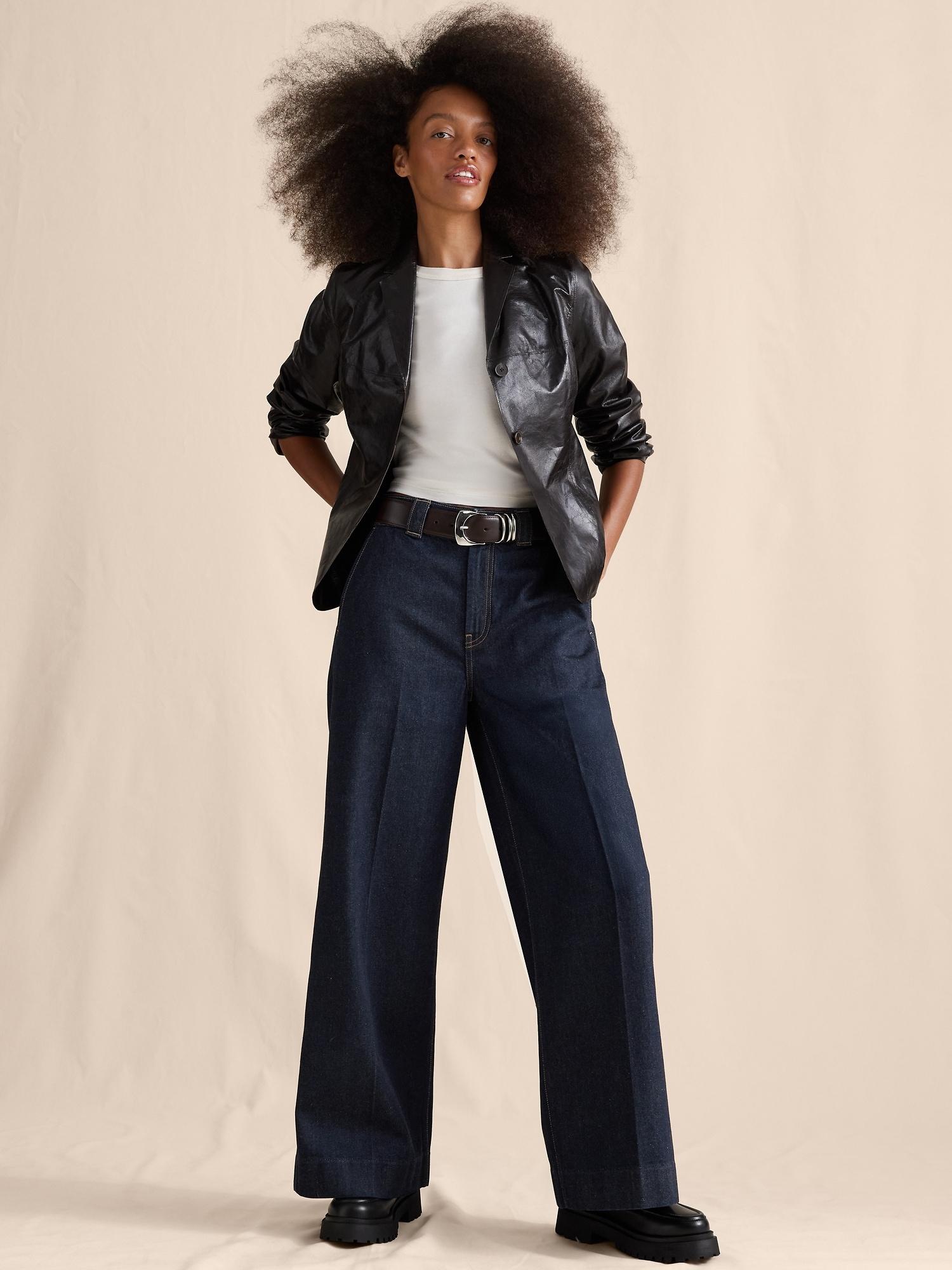 mid-rise palazzo jean