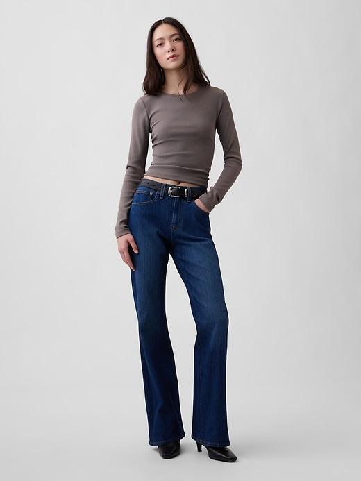 mid rise relaxed boot jeans