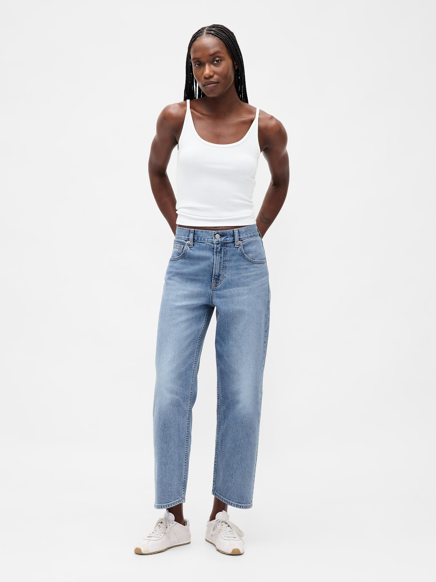 mid rise relaxed crop jeans