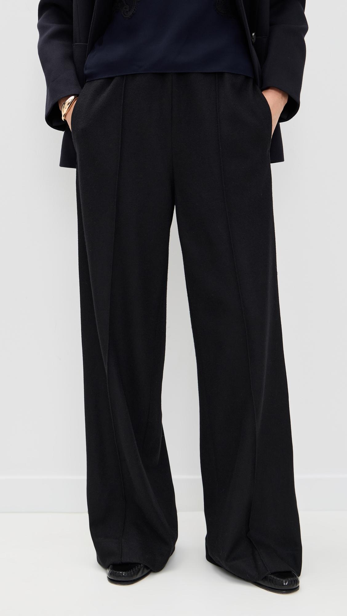 mid rise satin combo pull on pants