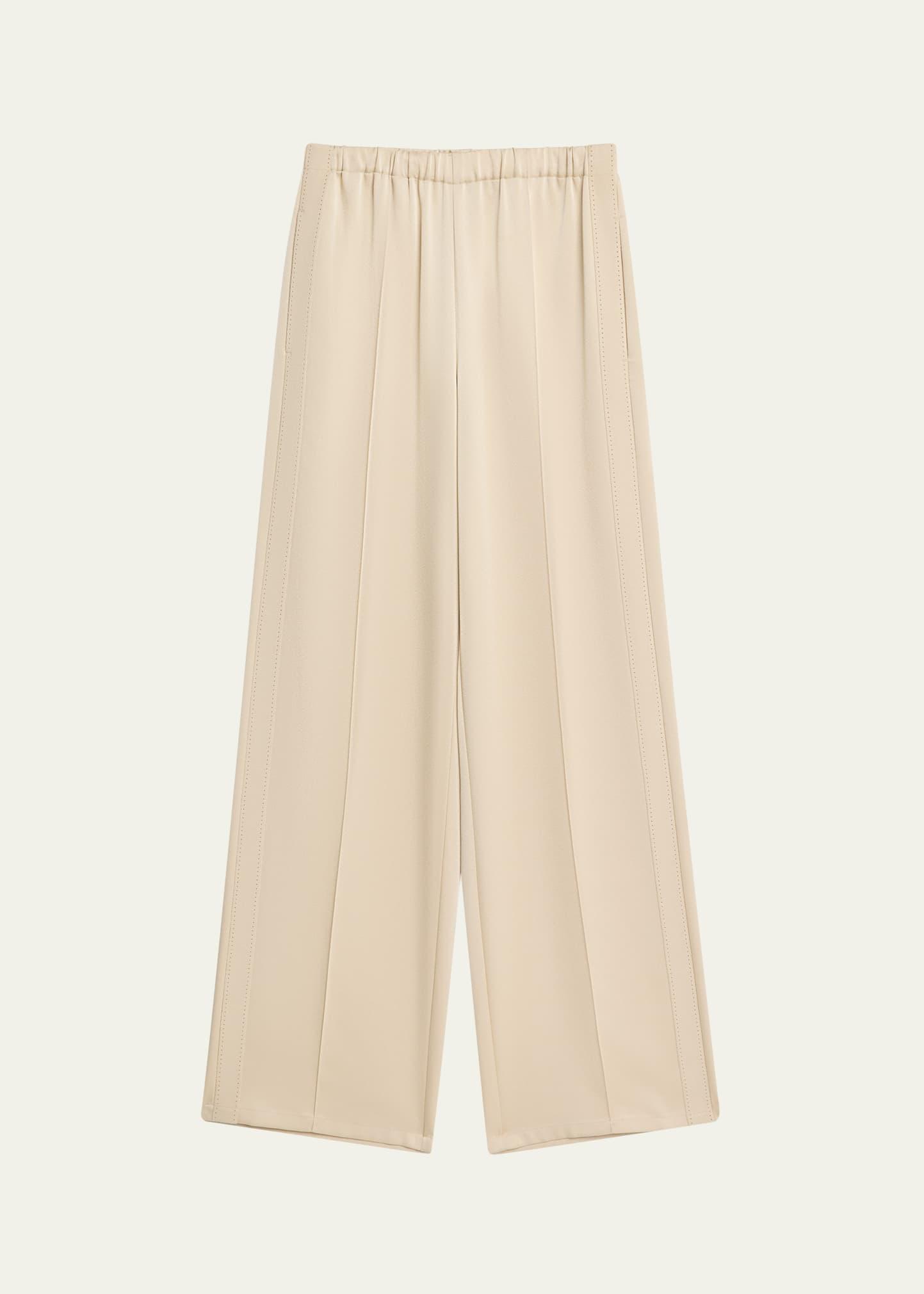 mid-rise side strap pull-on pants