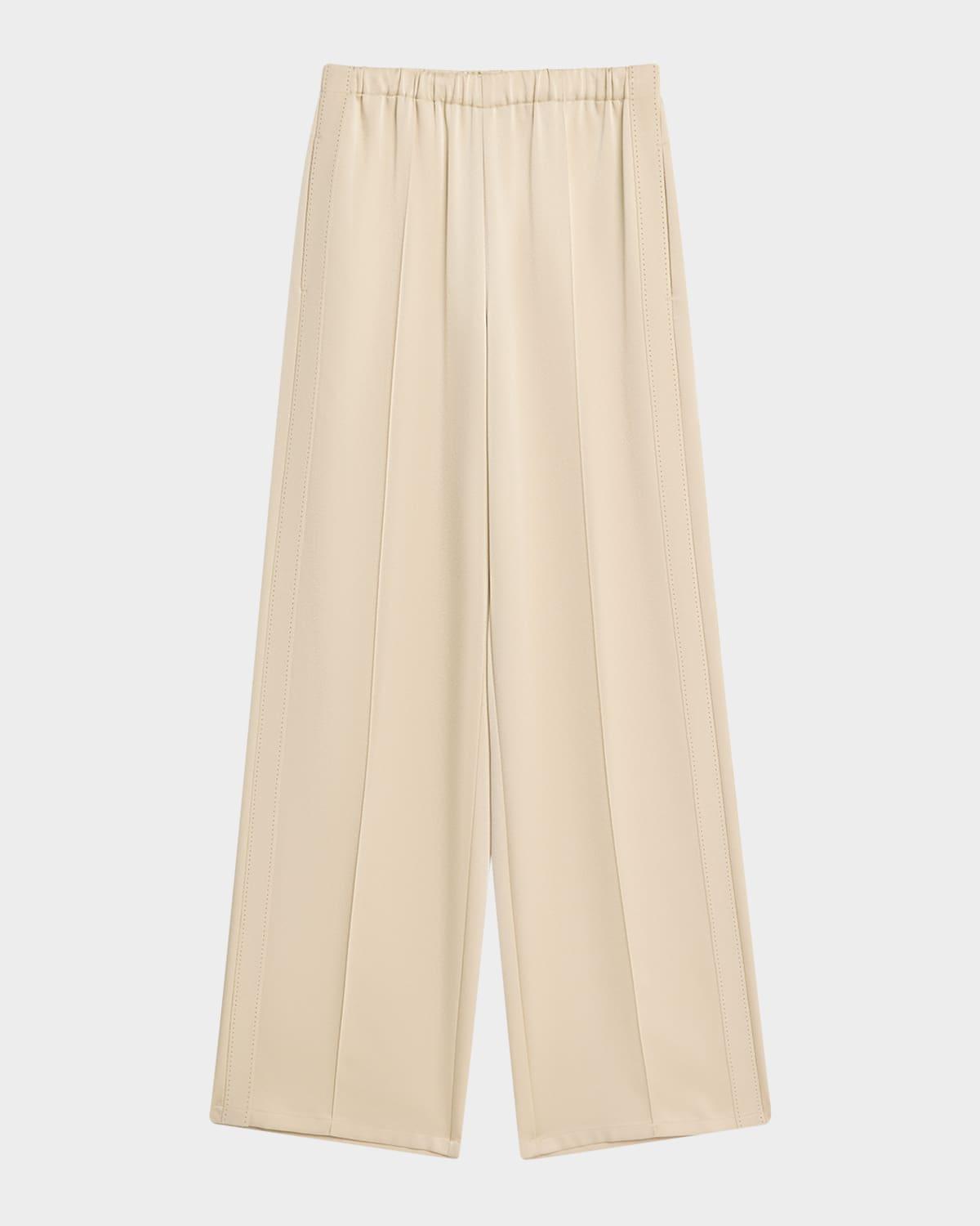 mid-rise side strap pull-on pants