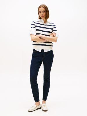 mid-rise skinny fit jean