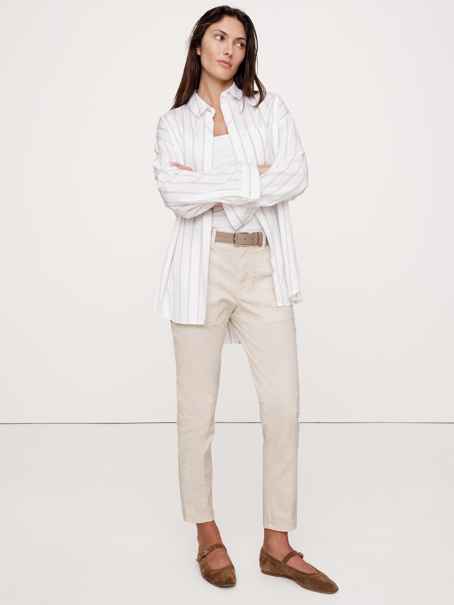 mid-rise slim cargo pant
