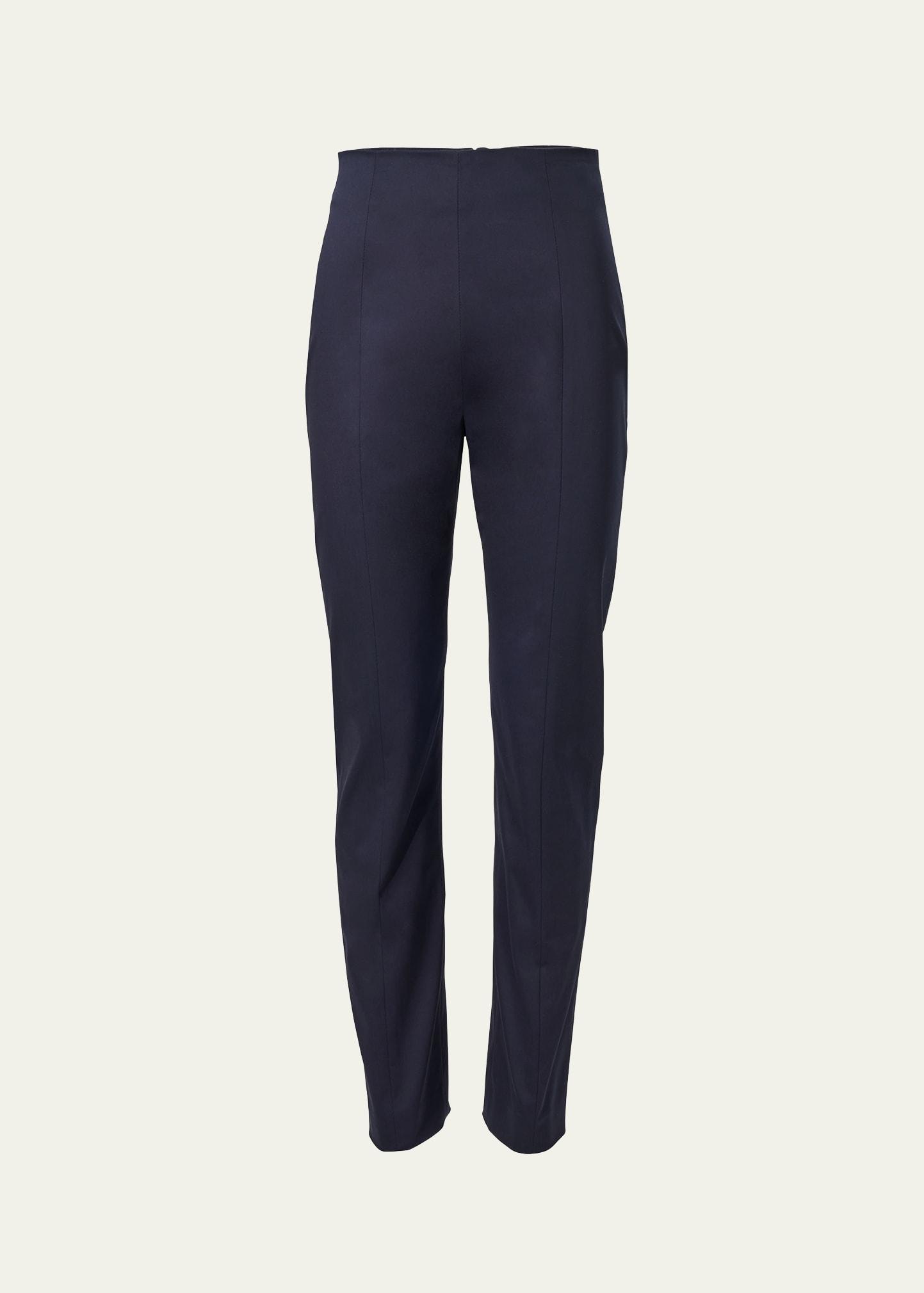 mid-rise slim-leg ankle pants