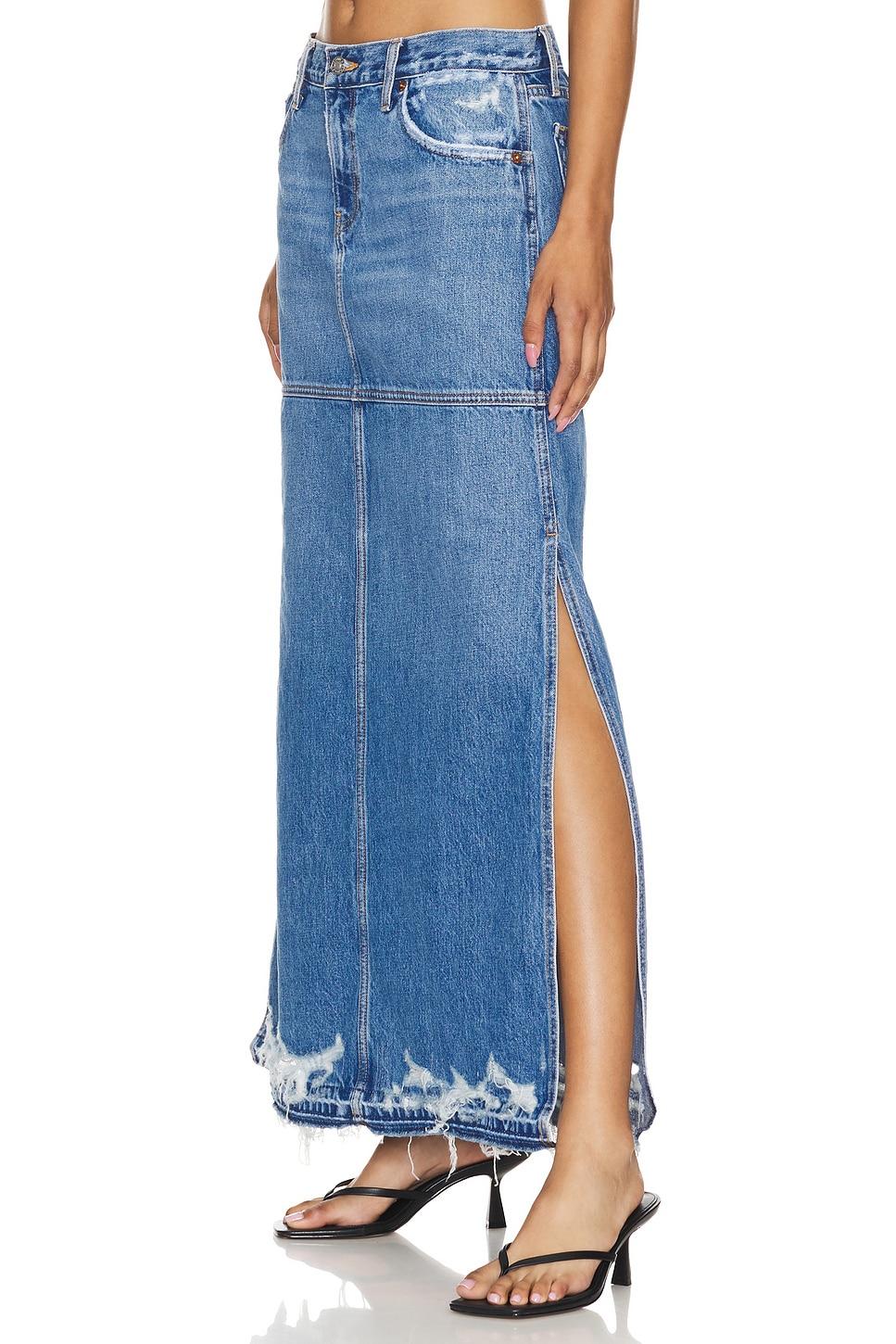 mid rise split skirt