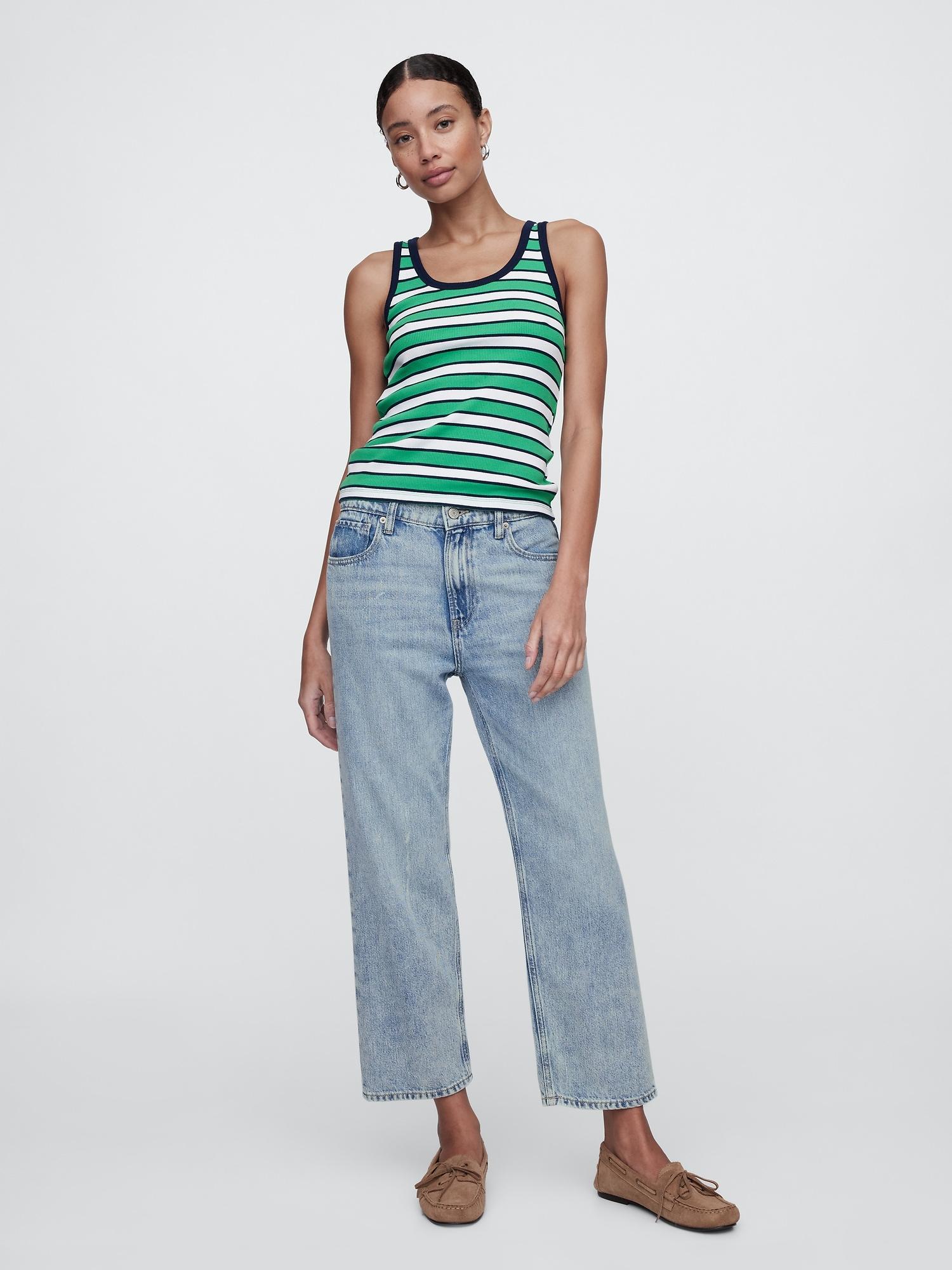 mid rise supersoft relaxed straight crop jeans