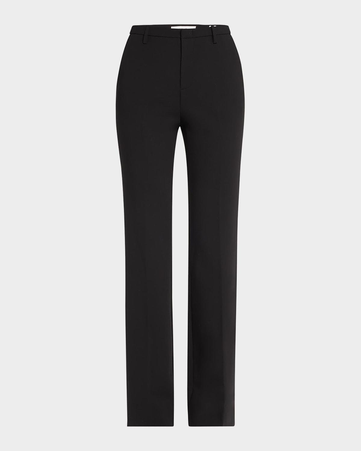 mid-rise tailored flare pants