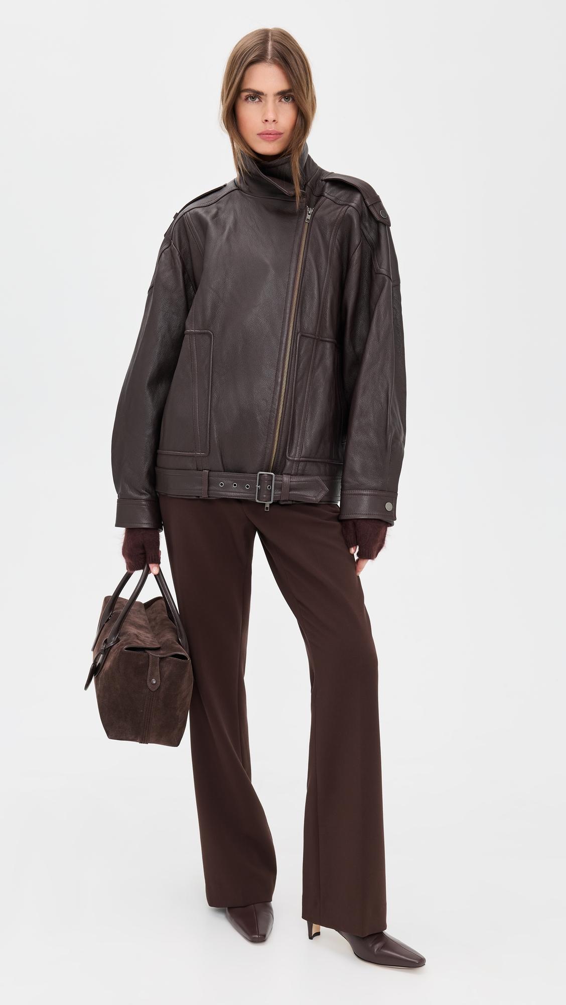 mid rise tailored flare pants