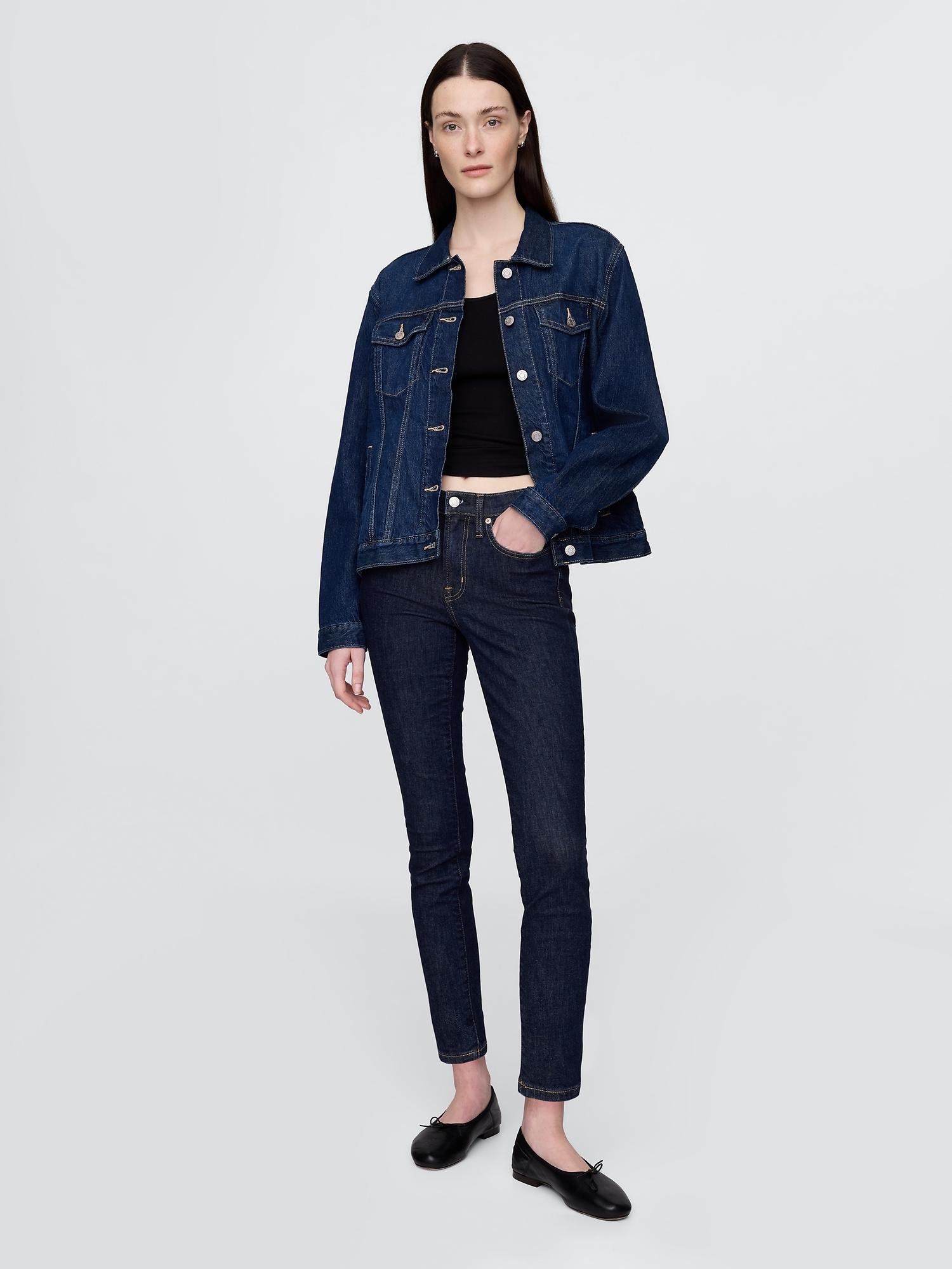 mid rise true skinny jeans