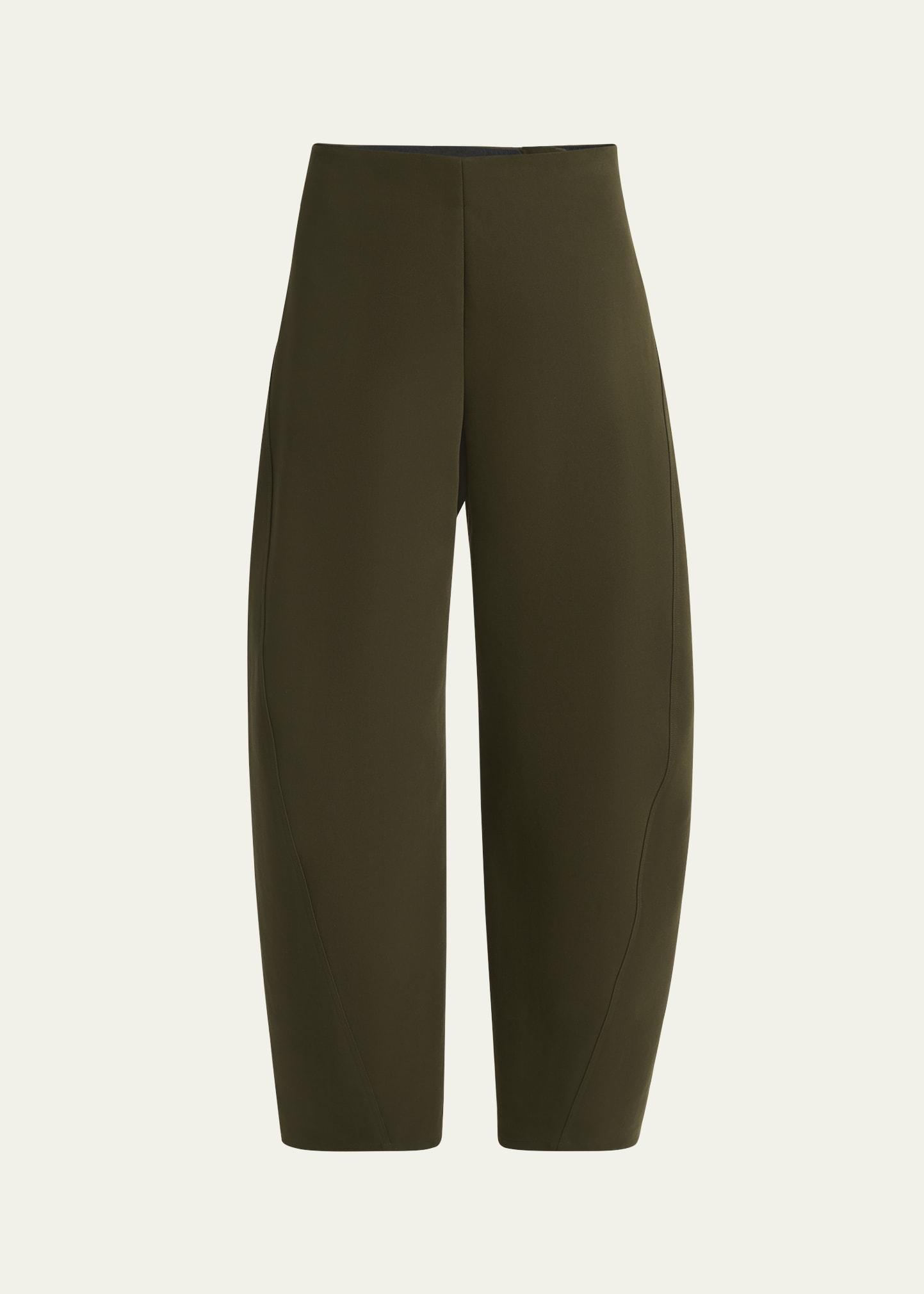 mid-rise twisted seam trousers