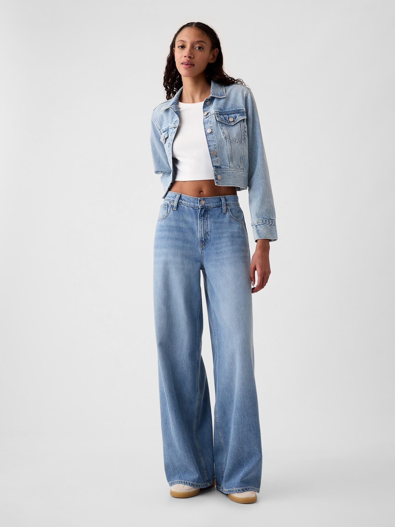 mid rise ultrasoft baggy jeans