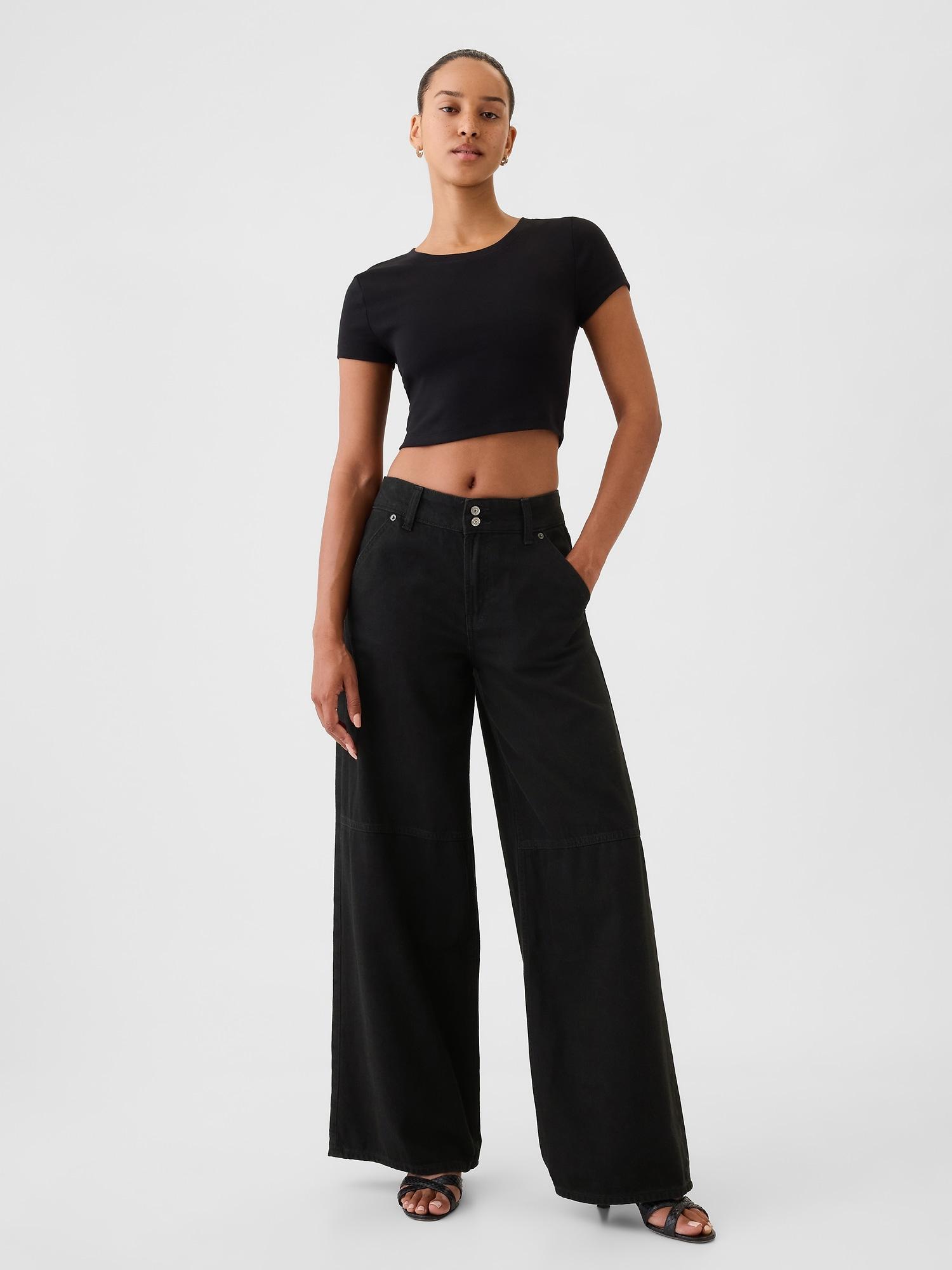 mid rise ultrasoft baggy jeans