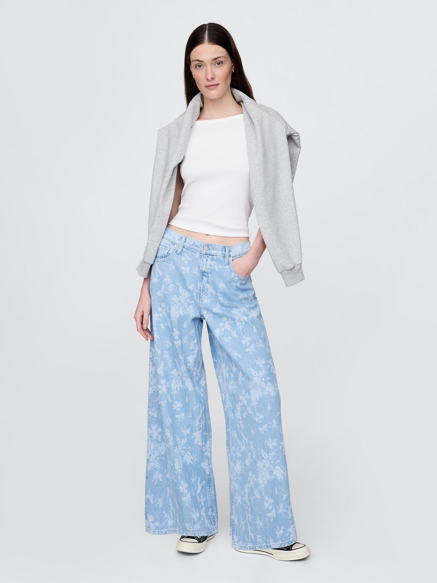 mid rise ultrasoft baggy jeans