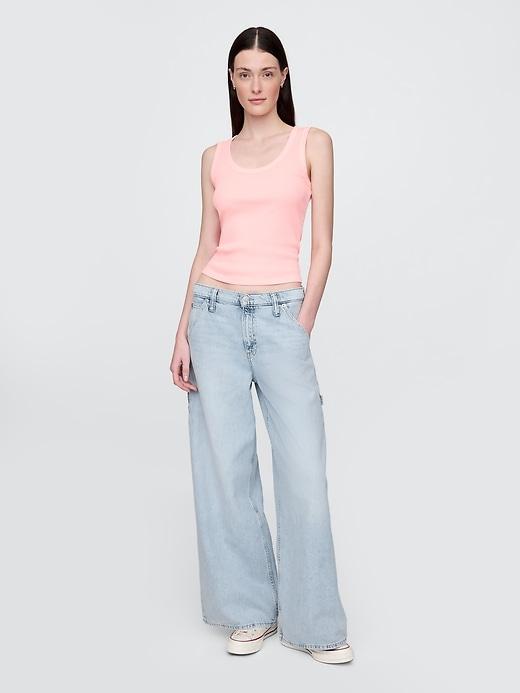 mid rise ultrasoft baggy jeans