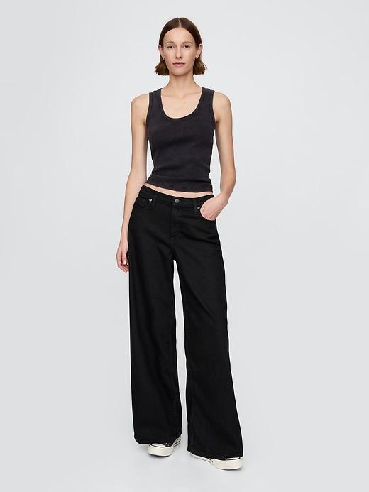 mid rise ultrasoft baggy jeans