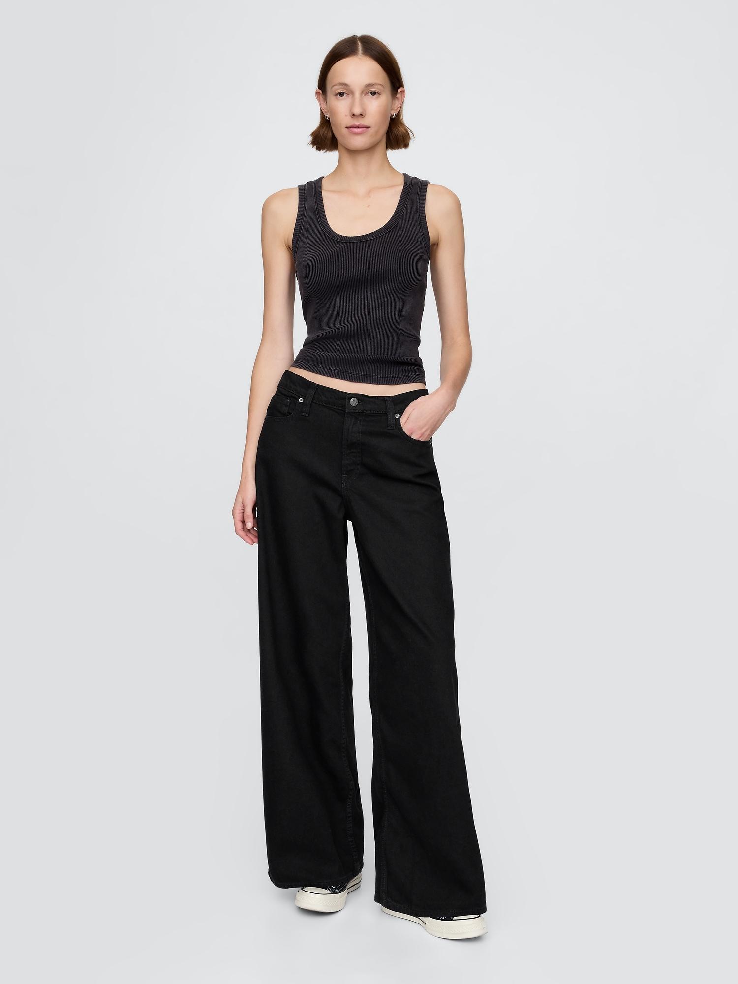 mid rise ultrasoft baggy jeans