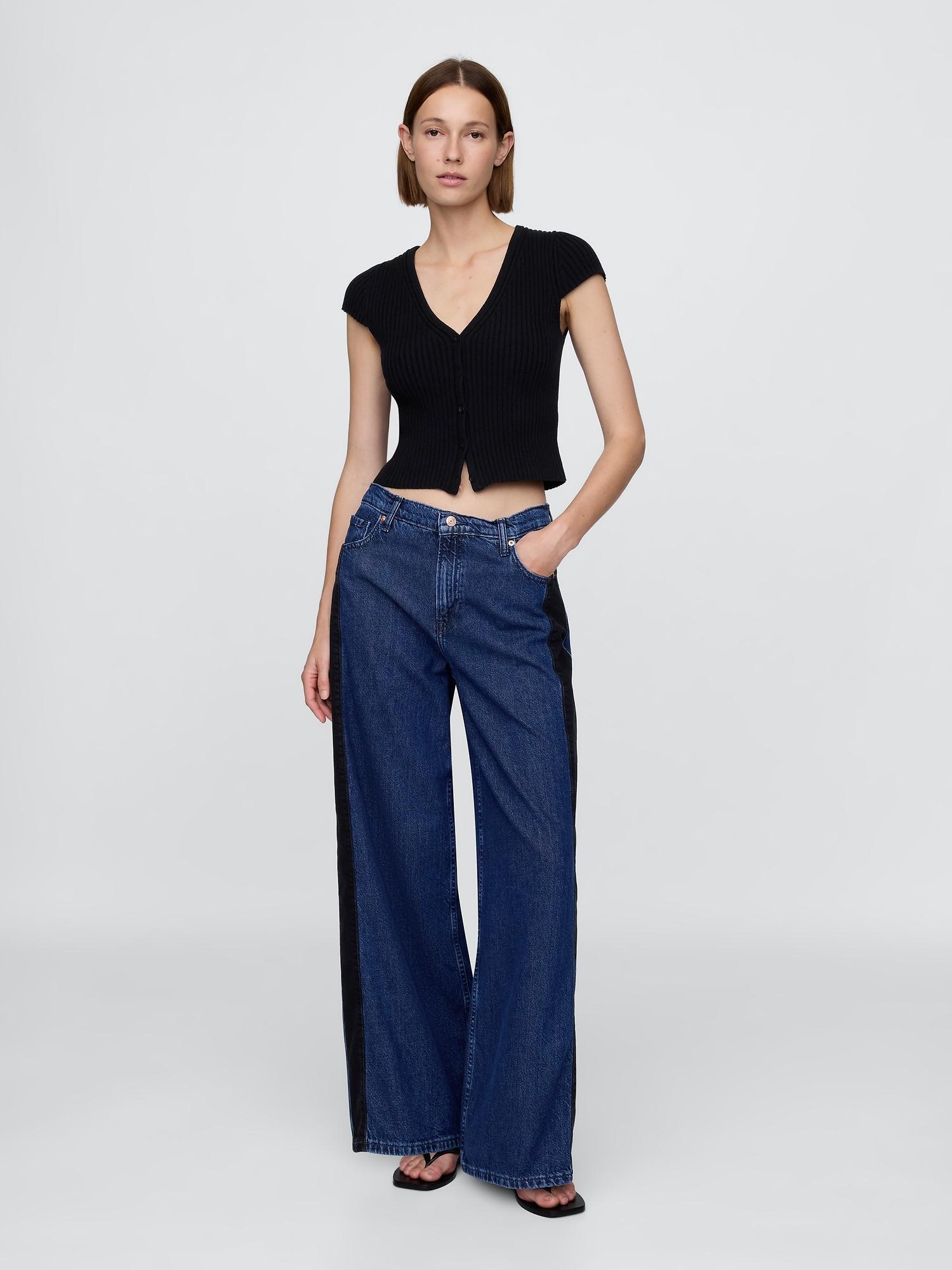 mid rise ultrasoft baggy jeans