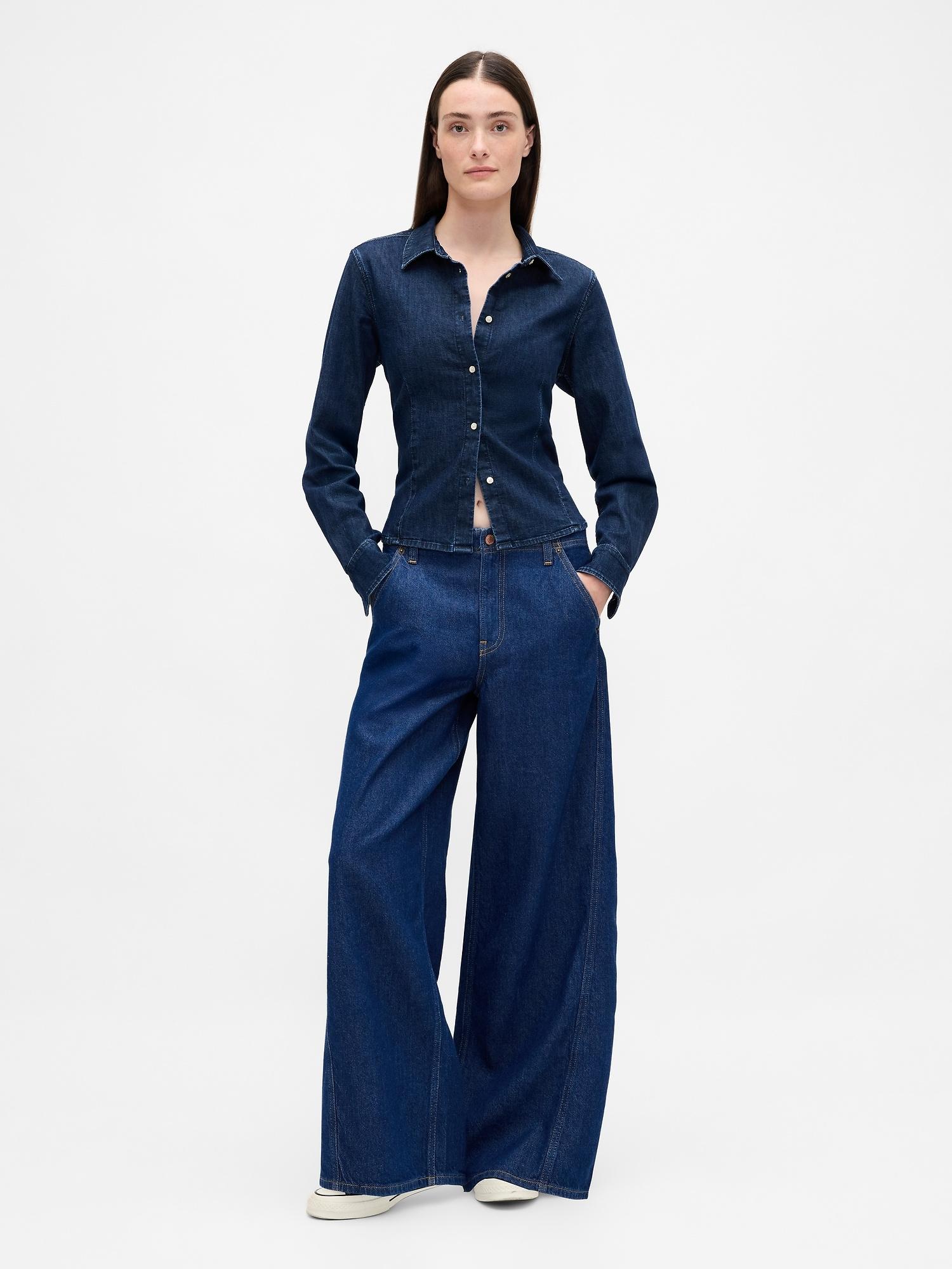 mid rise ultrasoft baggy jeans