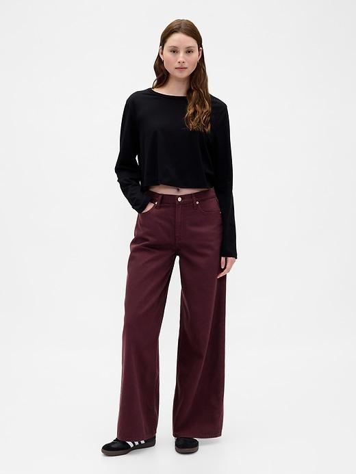 mid rise ultrasoft baggy jeans