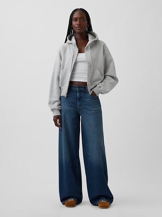 mid rise ultrasoft baggy jeans