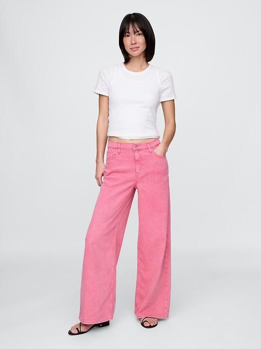mid rise ultrasoft baggy jeans