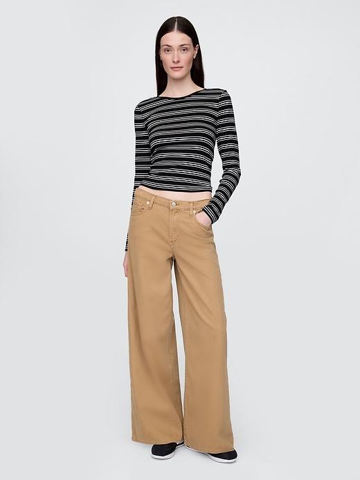 mid rise ultrasoft baggy jeans