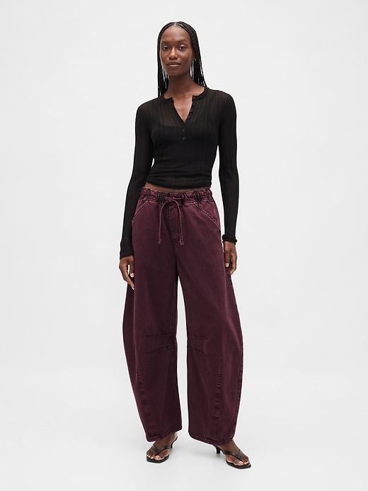 mid rise ultrasoft easy horseshoe jeans