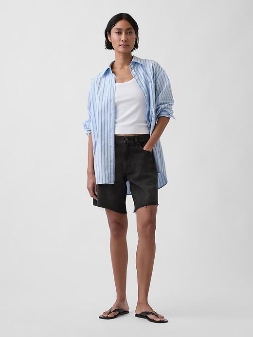 mid rise ultrasoft loose bermuda shorts