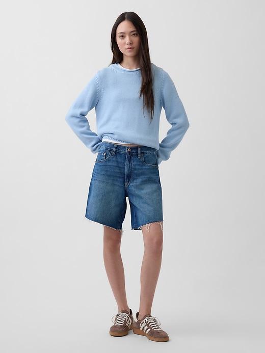 mid rise ultrasoft loose bermuda shorts